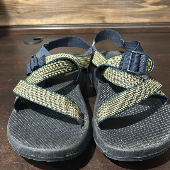 Chaco Yellow Green Adjustable Strap Z Classic Sandals Size 13 - Picture 2 of 8